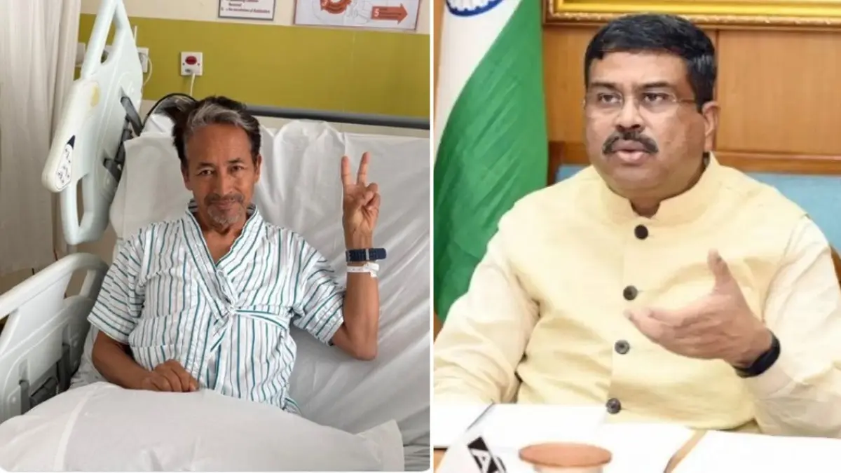 'शांति-सब्र और लगन, देश के GenZ ने...', धर्मेंद्र प्रधान के इस्तीफे पर क्या बोले सोनम वांगचुक? अस्पताल के बेड से दिया ऐसा रिएक्शन Sonam Wangchuk & Dharmendra Pradhan