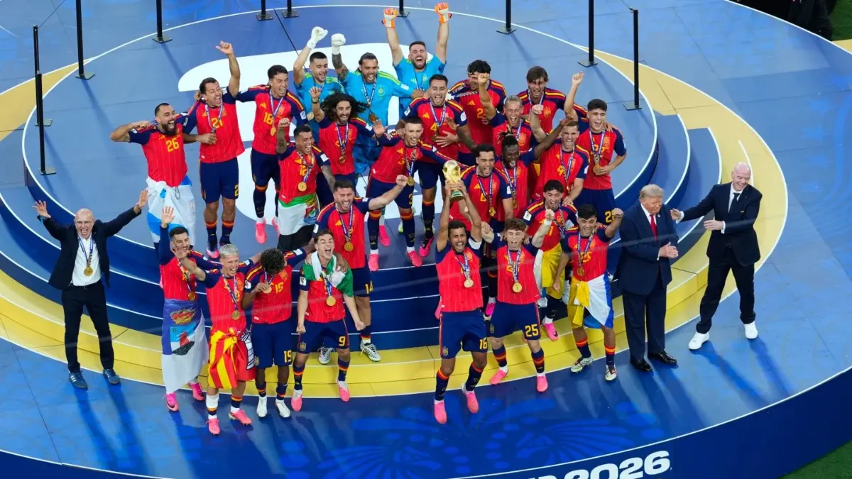 Spain Humiliate Argentina To Conquer World Football; Here's La Roja's Blueprint To Climb Atop Of Excellency Spain players celebrate FIFA World Cup triumph