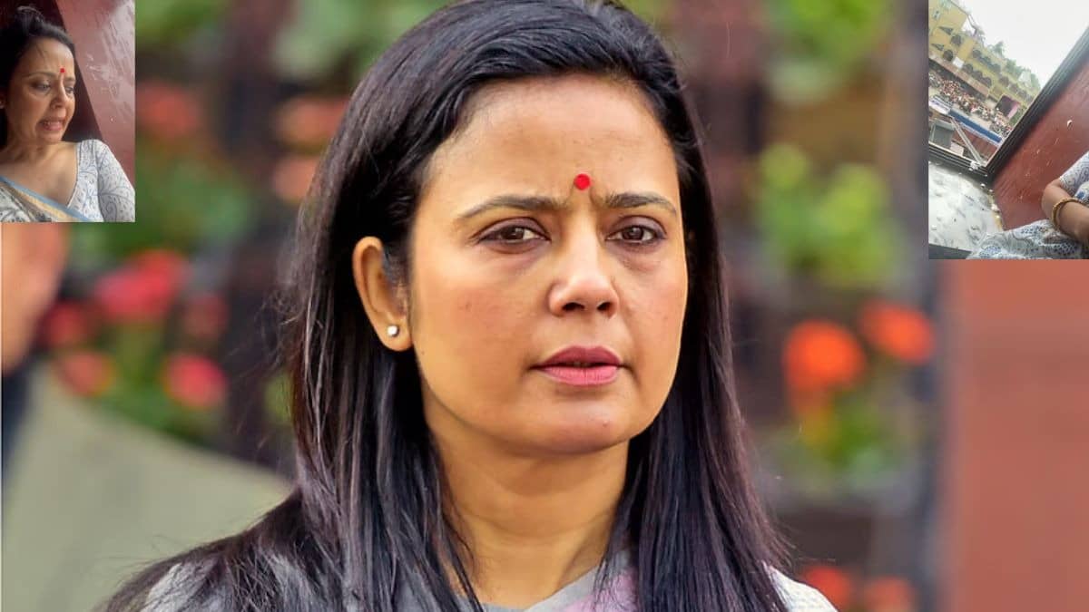 tmc mp mahua moitra reaction over egg pelting himself