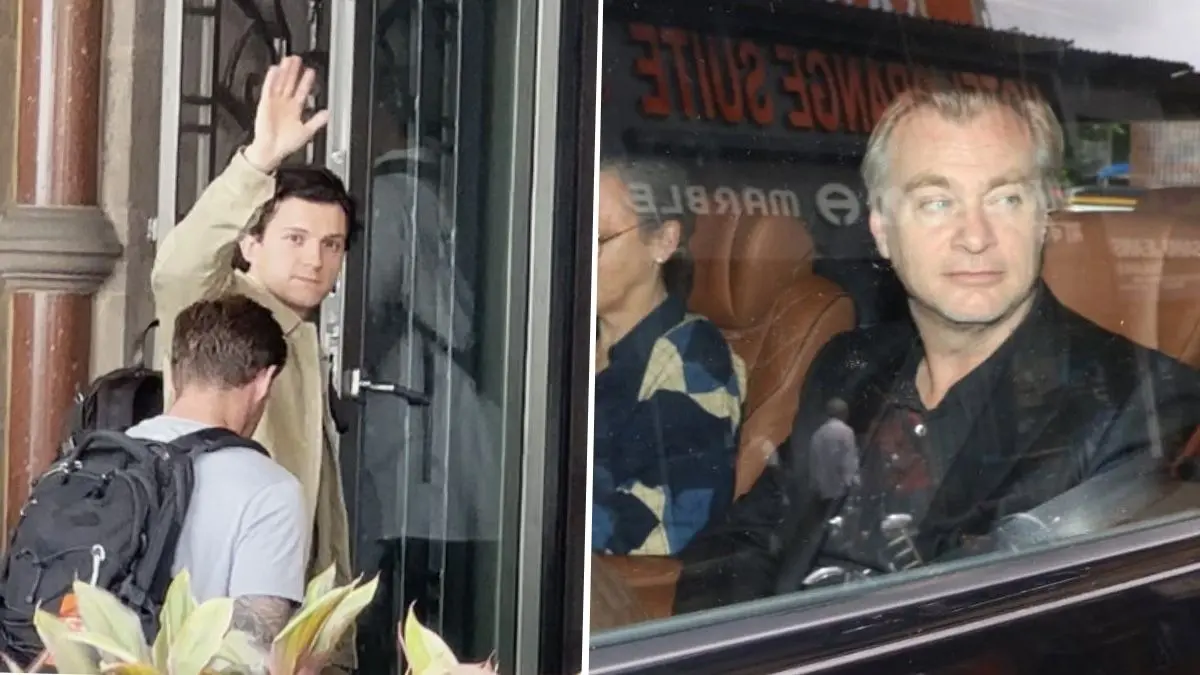 First Photos: Tom Holland And Christopher Nolan Arrive In Mumbai Ahead Of The Odyssey India Premiere Tom Holland-Christopher Nolan in Mumbai
