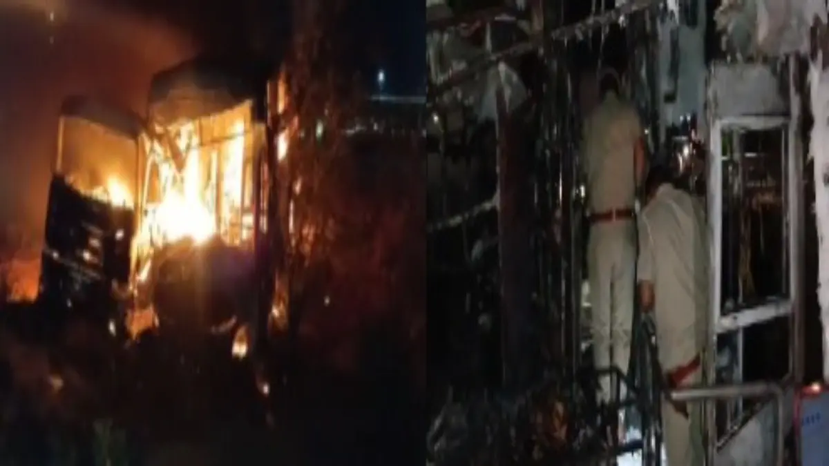 Seven Killed, 22 Injured As Bus Falls Into Gorge After Hitting Trailer on Delhi-Mumbai Expressway Two Killed, 19 Injured As Bus Falls Into Gorge After Hitting Trailer on Delhi-Mumbai Expressway