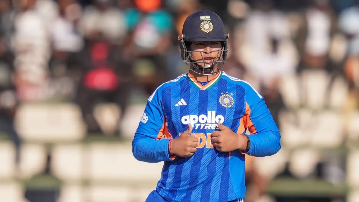Vaibhav Sooryavanshi & Mayank Yadav Star As India Halt T20I Slide, Record 1st Win Under Shreyas Iyer's Leadership Vaibhav Sooryavanshi celebrates his maiden 50
