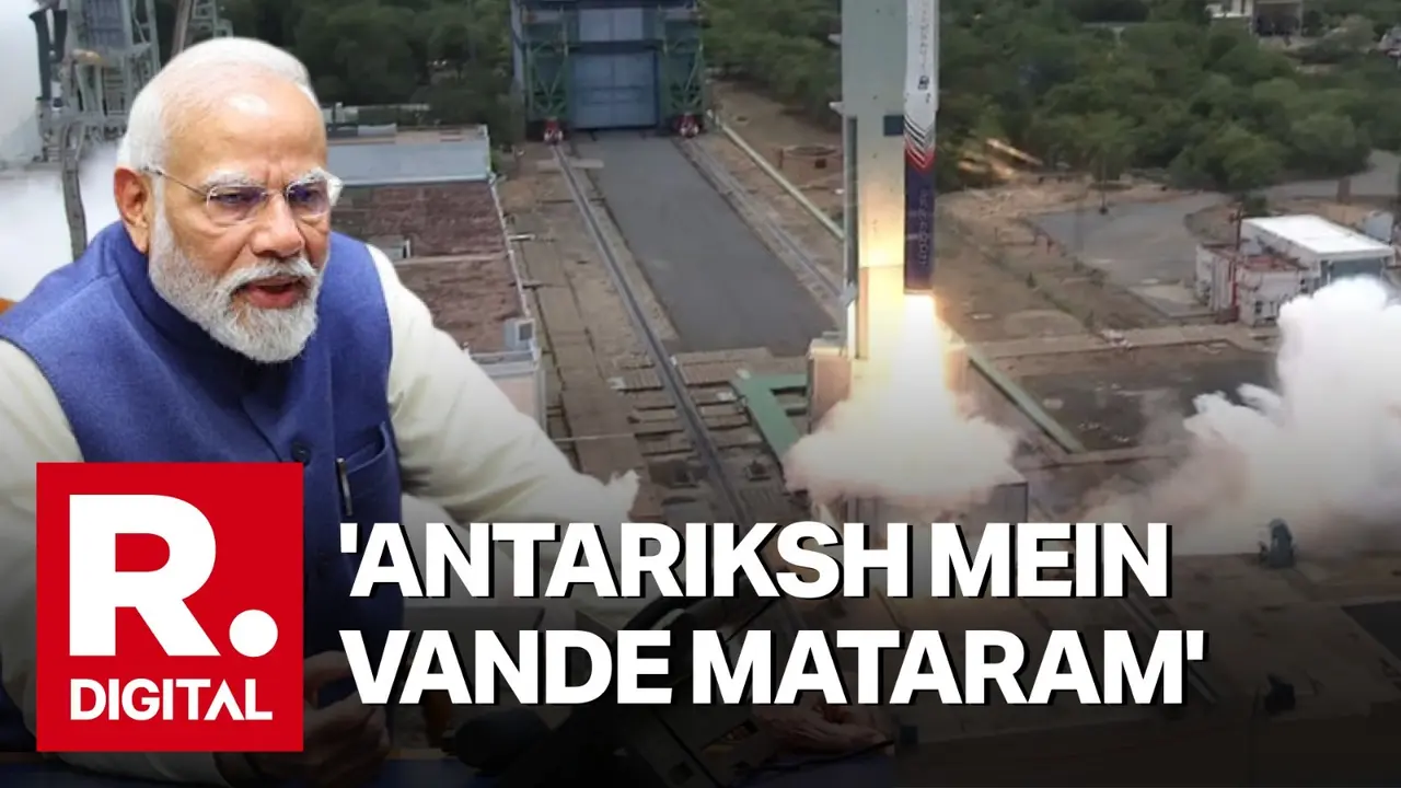 Historic! 'Vande Mataram Now In Orbit': PM Modi's Handwritten Postcard Soars Into Space Aboard Skyroot's Vikram-1 'Vande Mataram In Orbit Now': Skyroot CEO Pawan Kumar Chandana Marks Historic Milestone With PM Modi