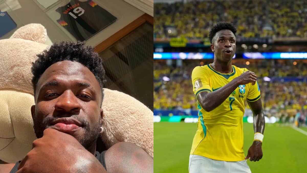 Vinicius Jr sports a new look after surgery