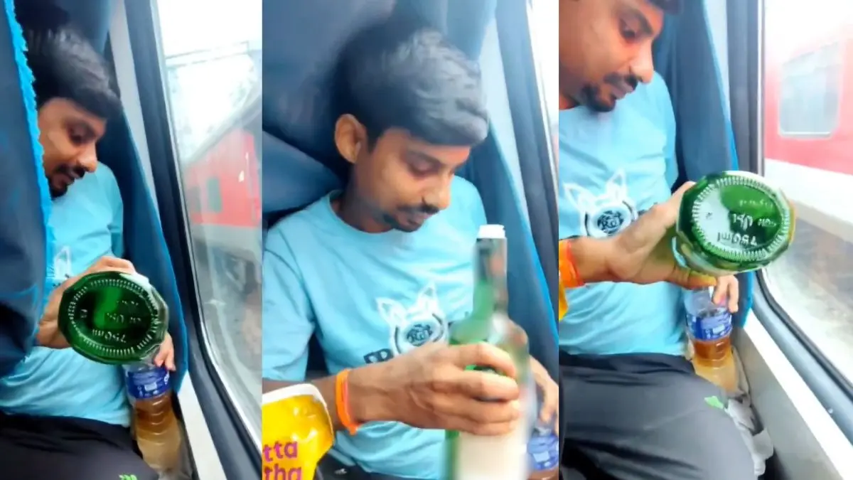 VIRAL VIDEO: शराब पी, डांस किया और सेल्फी ली... जब युवकों ने ट्रेन कोच को बना दिया BAR, भड़के नेटिजंस बोले- यात्रा पर बैन लगाओ Viral Video