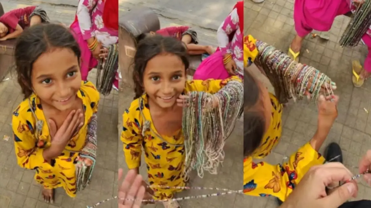 'इतनी इंग्लिश तो मेरे खानदान को नहीं...', माला बेचने वाली लड़की की फर्राटेदार अंग्रेजी सुन उड़े विदेशी के होश, नेटिजंस भी हुए भौचक्का- VIDEO VIRAL Viral Video