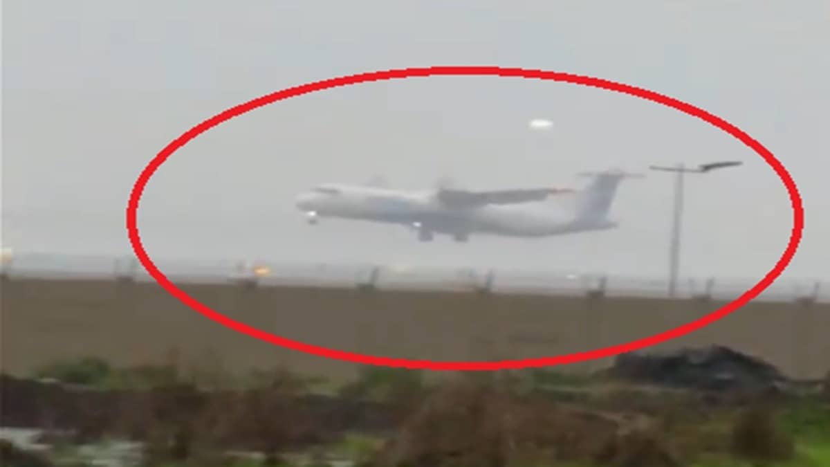 Viral Video: IndiGo ATR Performs Go-Around At Navi Mumbai Airport Amid Torrential Rain