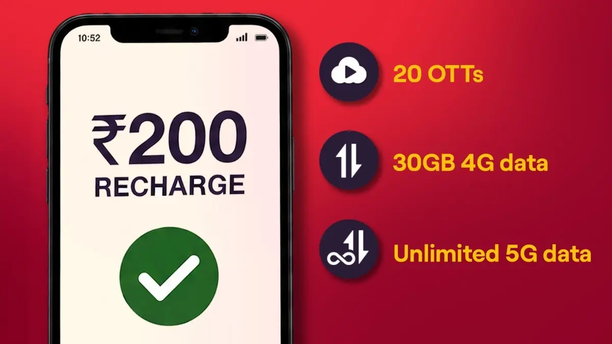 Vi Launches ₹200 Prepaid Pack With 30GB Data, Access to 20 OTT Platforms, and 200+ Live TV Channels vodafone idea