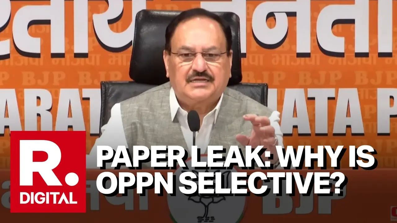 'Why Are You So Selective?': Nadda Questions Opposition, Lists Parties Under Which Exam Papers Were Leaked 'Why Are You So Selective?': Nadda Questions Opposition, Lists Parties Under Which Exam Papers Were Leaked