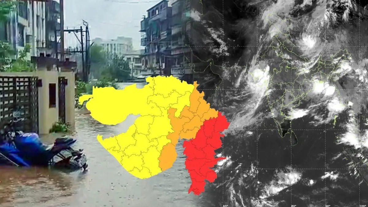 Red Alert In Gujarat: Dangerous Stationary Vortex Sparks Flood Fears Across Saurashtra, Ahmedabad; Next 24 Hours Critical- What Is It X