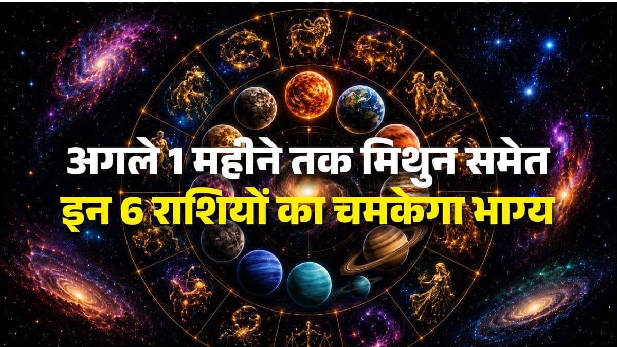 आज चतुर्ग्रही योग का महासंयोग, अगले 1 महीने तक मिथुन समेत इन 6 राशियों का चमकेगा भाग्य