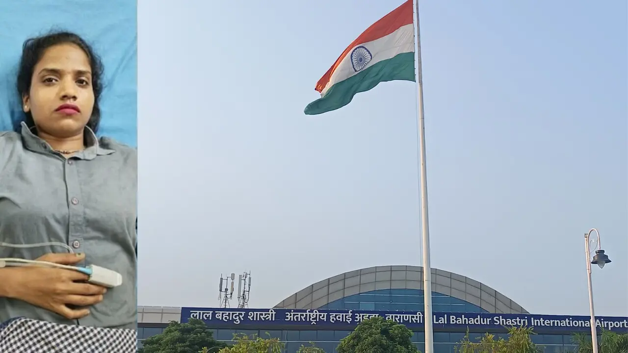 UP: वाराणसी एयरपोर्ट पर चेकिंग के दौरान यात्री के लाइसेंसी पिस्टल से अचानक चली गोली, दो लोगों को लगे छर्रे; लहुलुहान हालत में अस्पताल में भर्ती Air India Express Passenger Fires Shots At Varanasi Airport During Weapons Check, 2 Screeners Injured
