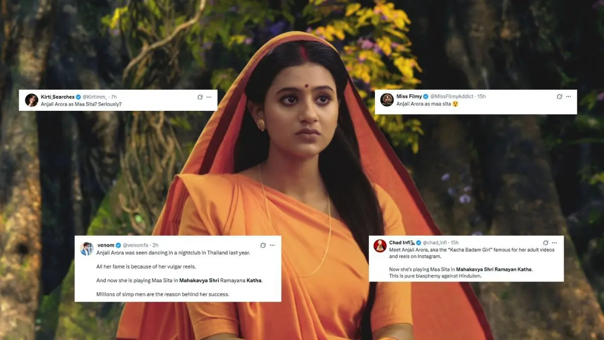 Kacha Badam Fame Anjali Arora Heavily Trolled For Playing Sita In Mahakavya Shri Ramayan Katha; Netizens Say, 'Our Faith Is Not For Sale' Anjali Arora Heavily Trolled For Playing Sita In Mahakavya Shri Ramayan Katha