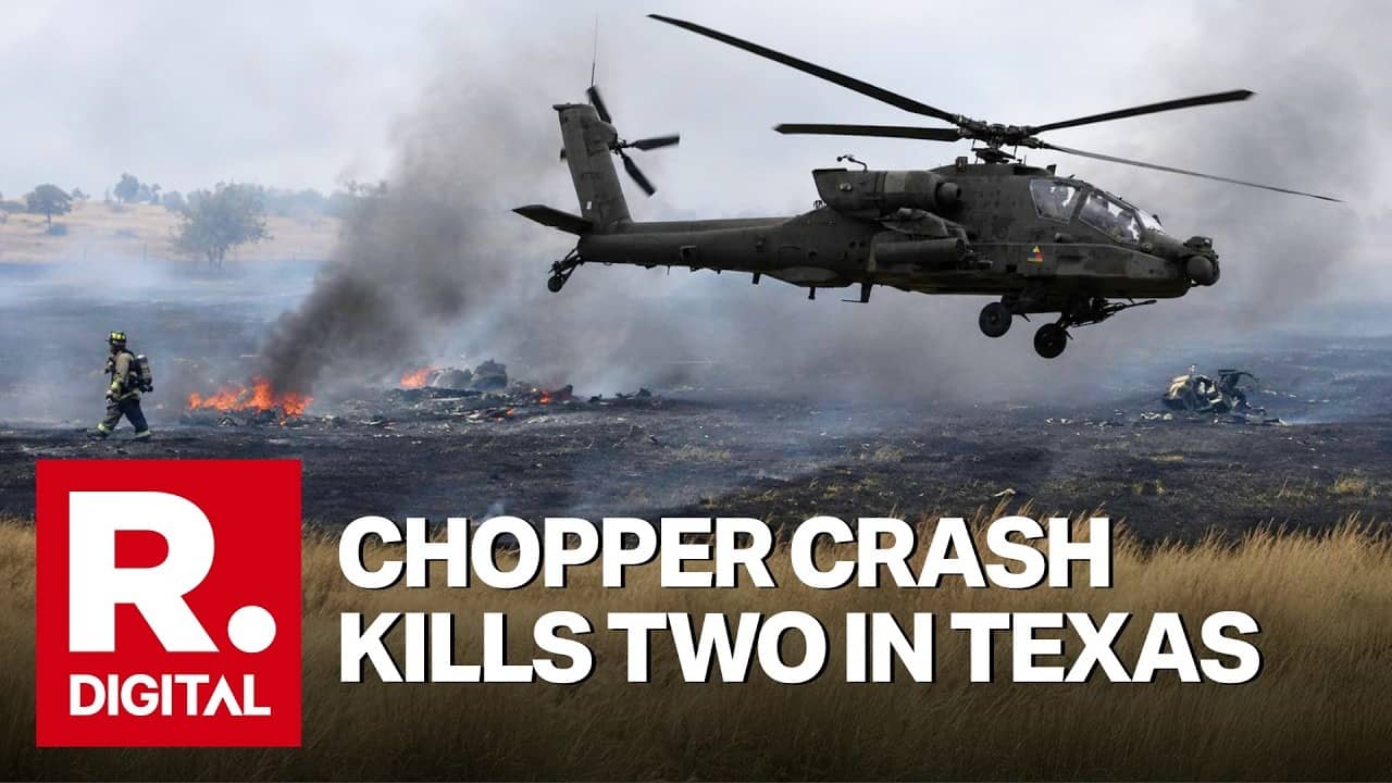 Apache helicopter crashed