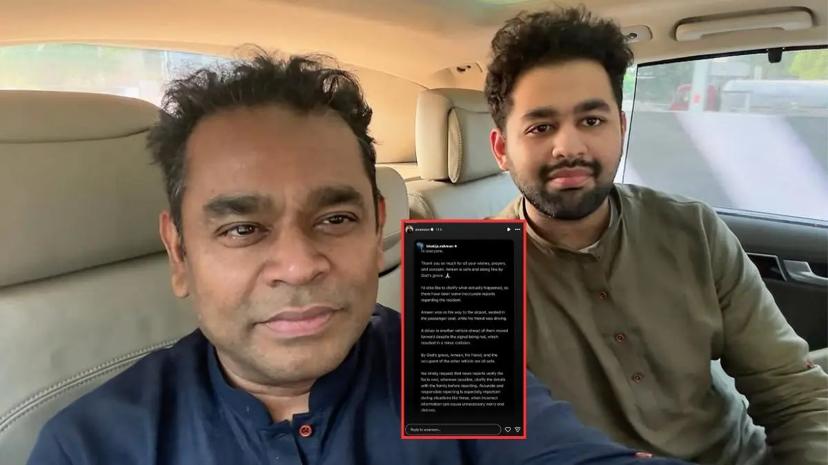 AR Rahman's Son AR Ameen, Daughter Khatija Rahman Explain Details Of Chennai Accident AR Rahman's Son AR Ameen, Daughter Khatija Rahman Explained Details Of Chennai Accident