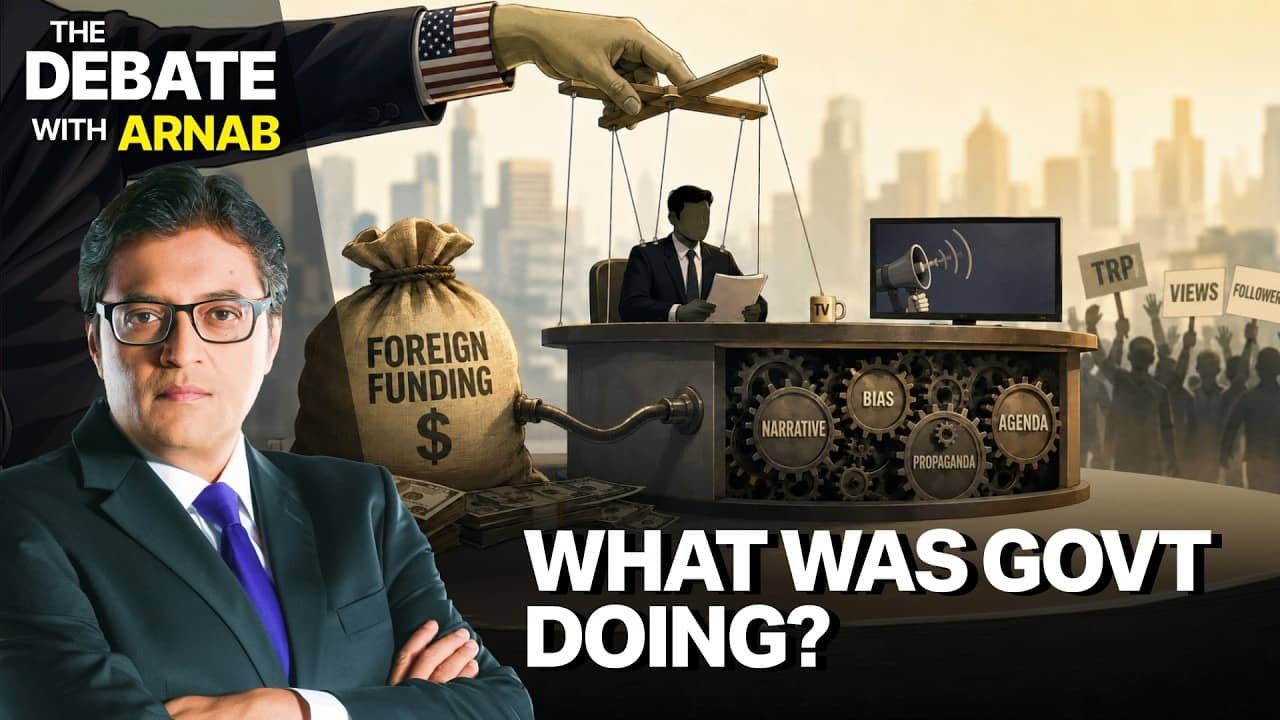  Arnab Goswami Debates FCRA and Media Funding Row