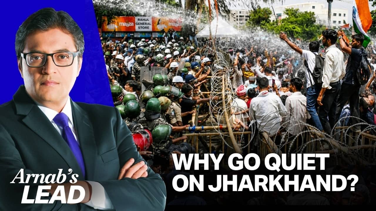 Arnab Goswami Questions Jharkhand Student Protest Crackdown