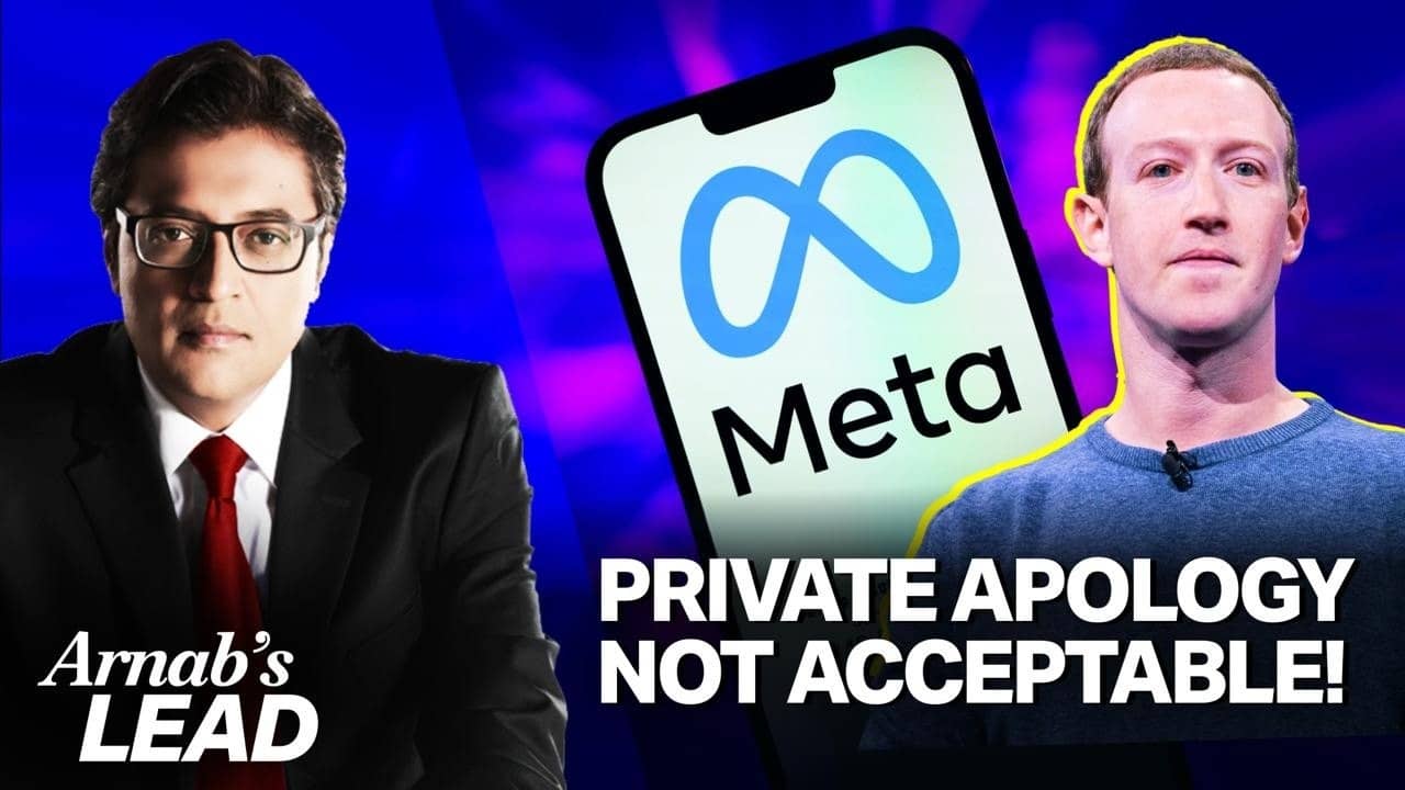 Arnab Goswami Questions Meta Accountability in India