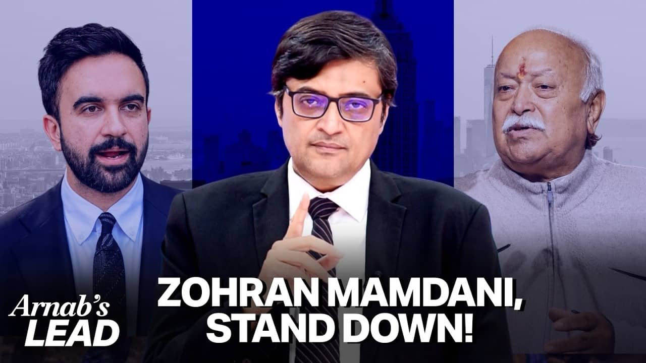 Arnab Goswami Takes On Zohran Mamdani Over RSS Event