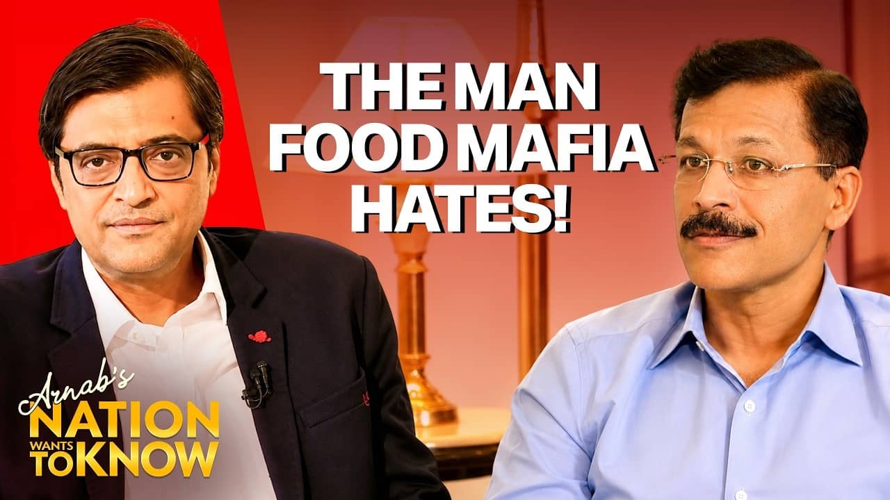 Arnab Goswami With Tukaram Mundhe On Fake Food Mafia