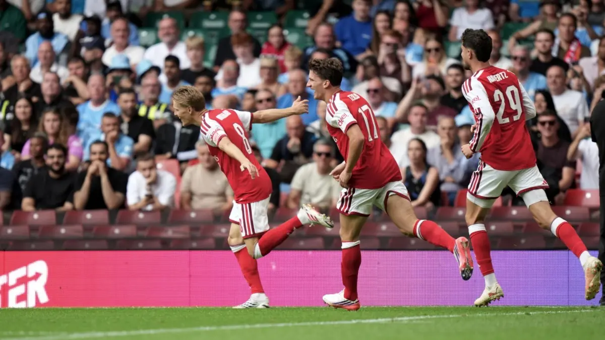 Arsenal vs Coventry City Live Streaming: When And Where To Watch Premier League 2026-27 Opener In India? Arsenal's Martin Odegaard celebrates