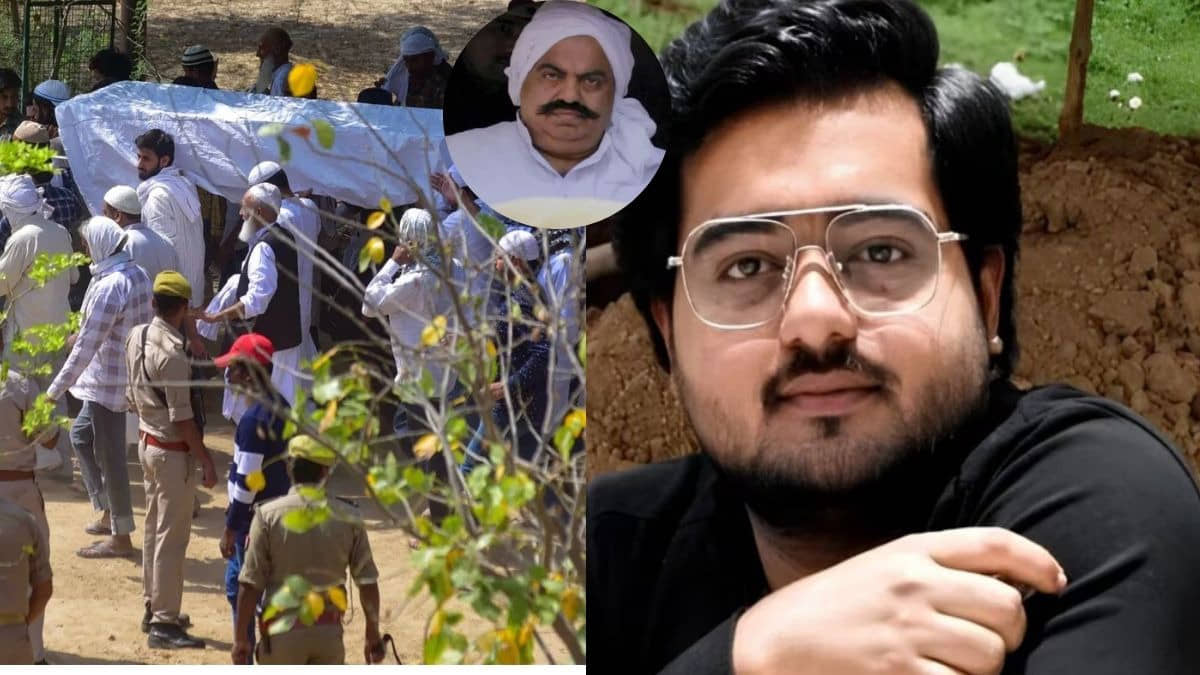 atiq ahmed son abaan ahmed funeral