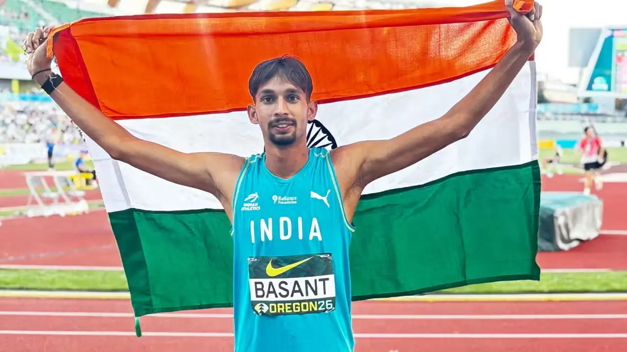 Basant Meghwal Wins Silver in Men's High Jump Event at World Athletics U20 Championships Basant Meghwal Wins Silver in Men's High Jump Event at World Athletics U20 Championships