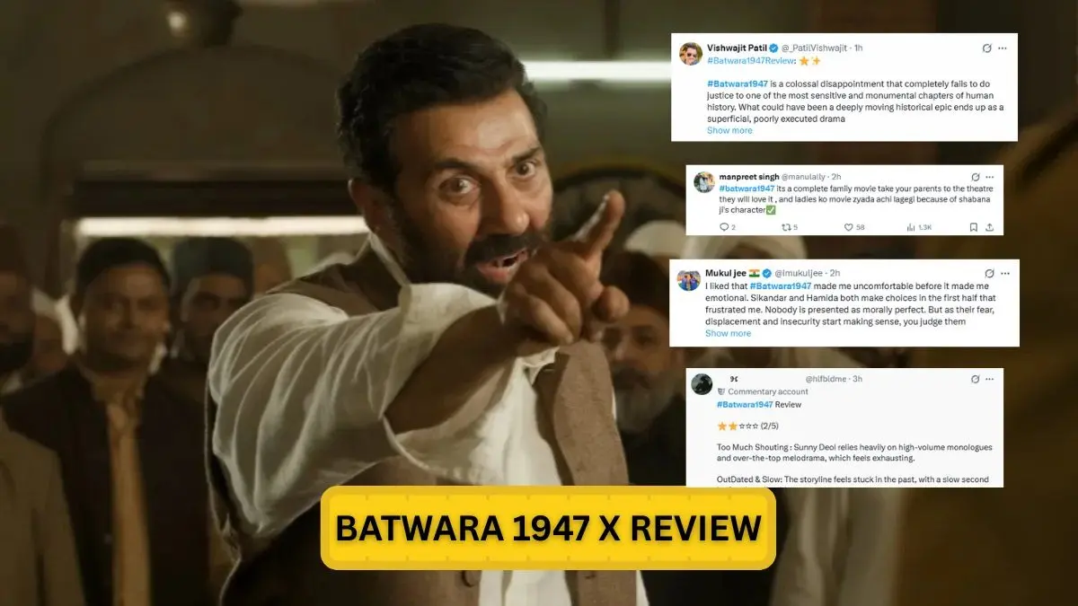 Batwara 1947 X Review: Sunny Deol-Preity Zinta's Period Film 'Will Make You Uncomfortable,' Say Netizens Batwara 1947 X Review
