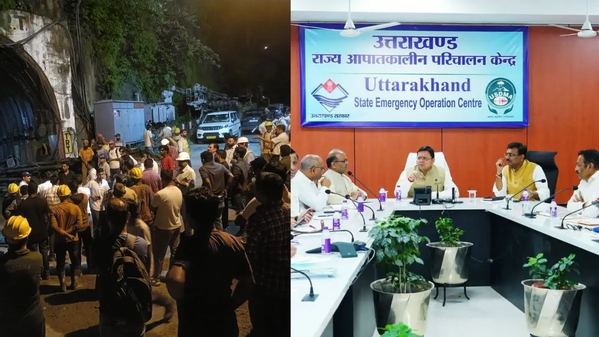चमोली टनल हादसे में 13 मजदूर सुरक्षित बाहर, CM धामी ने देर रात आपदा केंद्र पहुंच संभाली कमान; दिए युद्धस्तर पर रेस्क्यू के निर्देश चमोली में बड़ा हादसा, निर्माणाधीन टनल धंसने से 20-25 मजदूर फंसे; रेस्क्यू ऑपरेशन जारी
