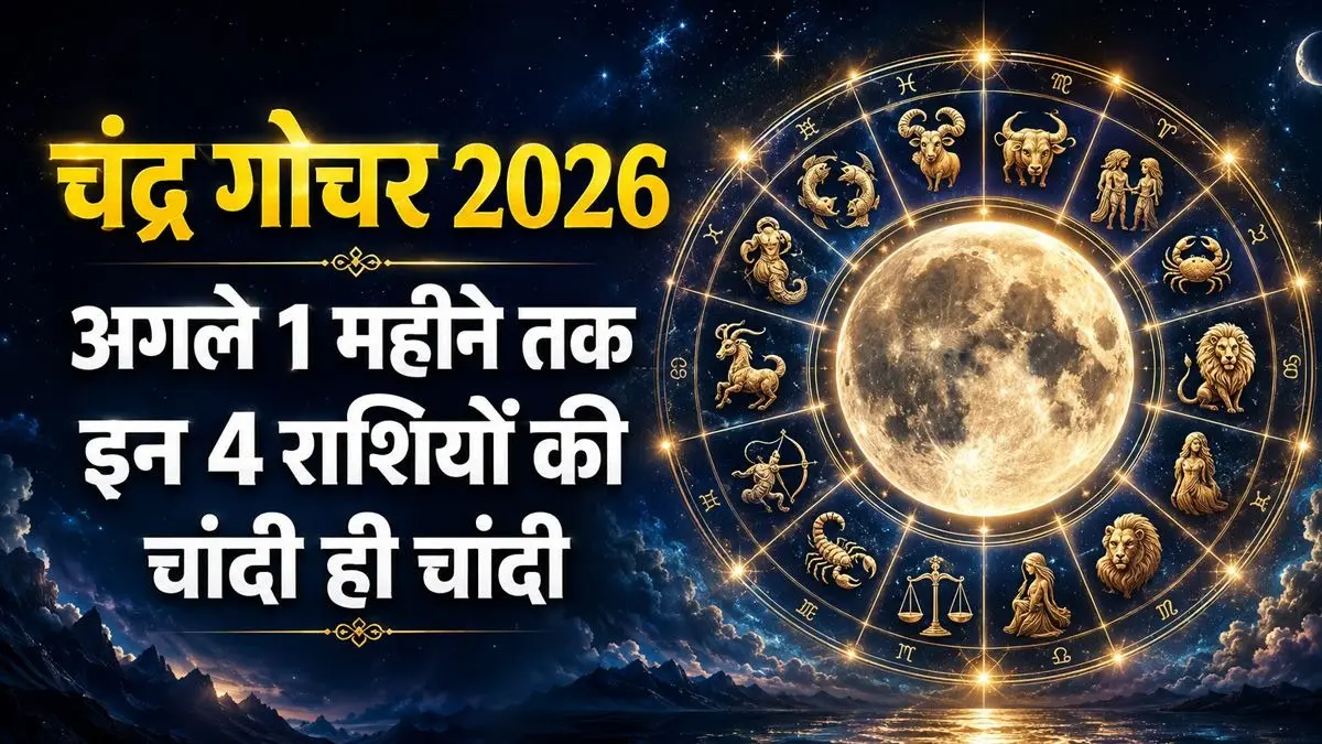 Chandra Gochar 2026: चंद्रमा ने किया मकर राशि में गोचर, अगले 1 महीने तक इन 4 राशियों को करियर और बिजनेस में मिलेगी बड़ी सफलता; धन लाभ के योग Chandra Gochar 2026: चंद्रमा ने किया मकर राशि में गोचर, अगले 1 महीने तक इन 4 राशियों को करियर और बिजनेस में मिलेगी बड़ी सफलता; धन लाभ के योग