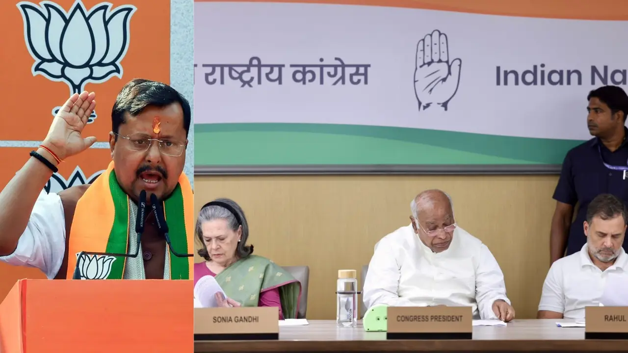 वोट बैंक की भूख का प्रमाण...वंदे मातरम पर कांग्रेस के प्रस्ताव पर भड़की BJP, नितिन नवीन बोले- आज की नई मुस्लिम लीग congress resolution against vande mataram bjp leader Nitin Nabin attack says vote bank politics