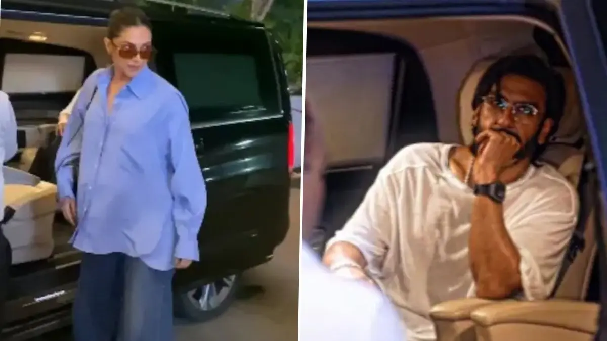 Ranveer Singh Drops Mom-to-be Deepika Padukone at Airport Deepika-Ranveer