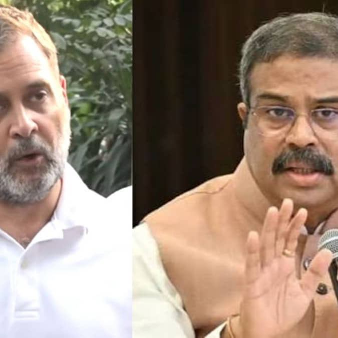 Dharmendra Pradhan Rahul Gandhi Parliament Monsoon Session
