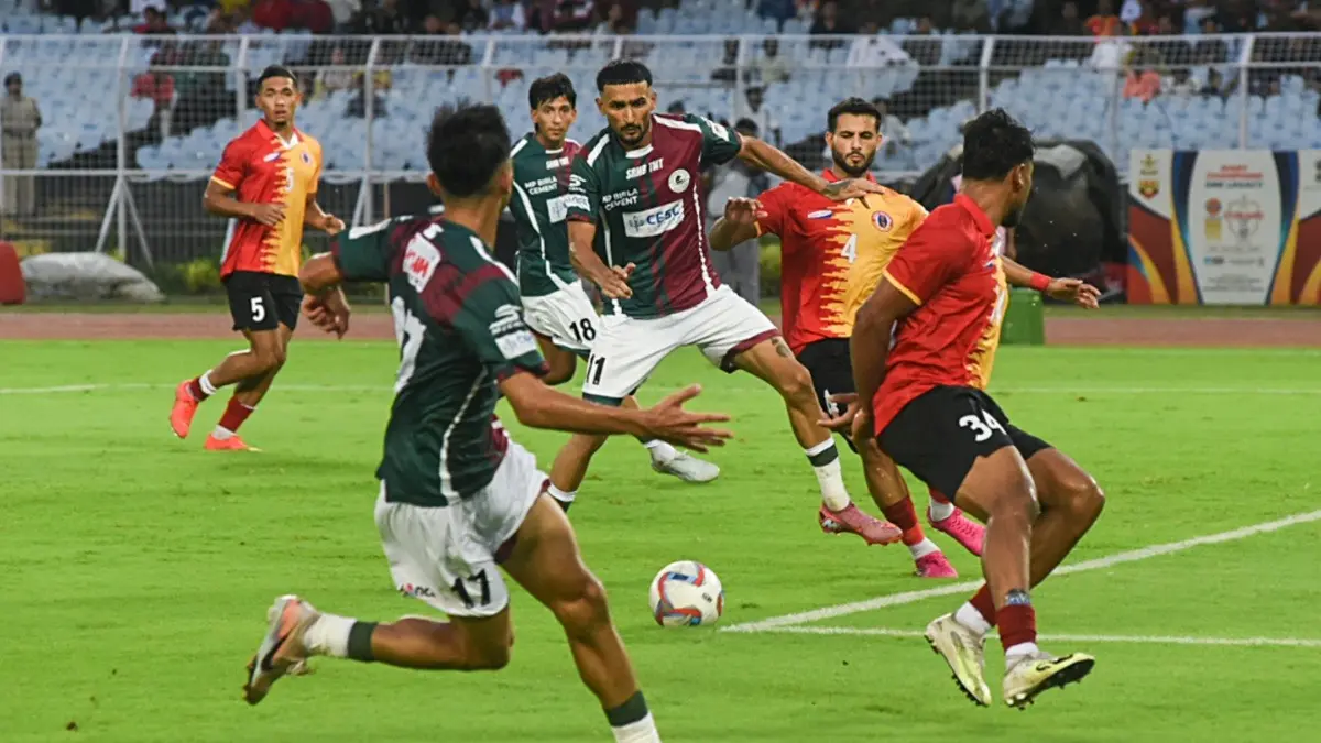 East Bengal vs Mohun Bagan SG Live Streaming: When And Where To Watch Durand Cup Final In India? East Bengal and Mohun Bagan in action during Durand Cup 2026