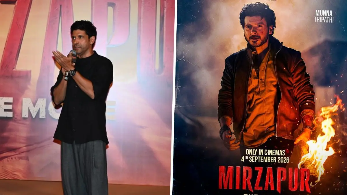 Fans Demanded This: Farhan Akhtar At Mirzapur The Movie Trailer Launch Farhan Akhtar at trailer launch