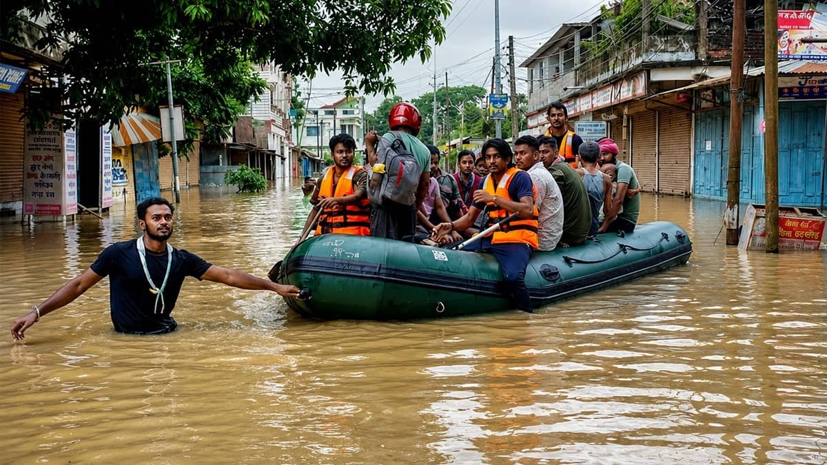 Flash Floods Hit Agartala: Pregnant Woman Among 25 Rescued, CM Manik Saha Visits Affected Zones