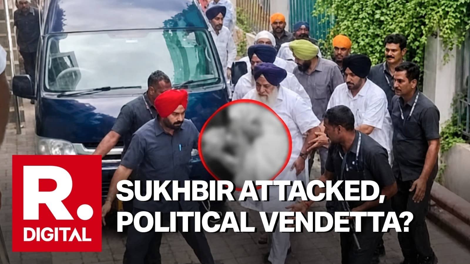 Former Punjab Deputy Chief Minister Sukhbir Singh Badal Attacked Near Gurdwara In Nanded