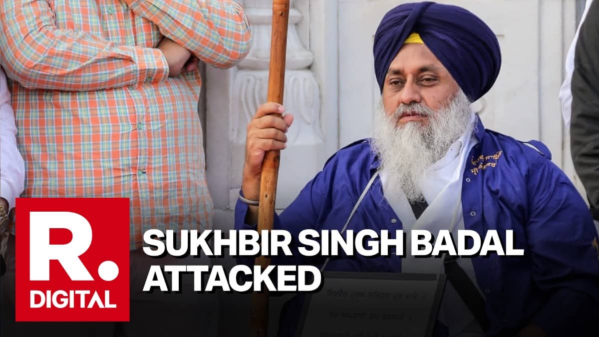 Former Punjab Deputy CM Sukhbir Singh Badal Attacked Near Gurdwara In Nanded 