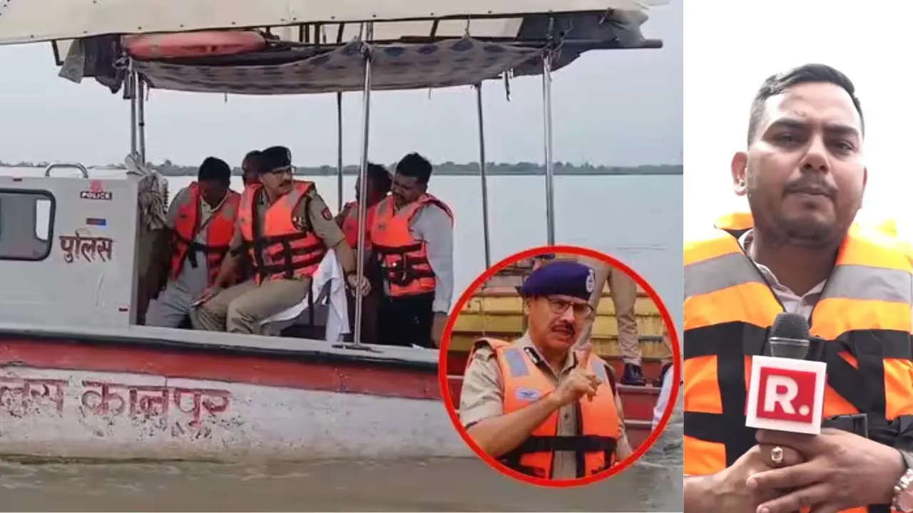 NDRF की 36 सदस्यीय टीम, 100 गोताखोर और 35 चौकियां...कानपुर में उफान पर गंगा नदी, 176 गांवों में बाढ़ का अलर्ट; बचाव दल तैनात Ganga river 1 m below warning mark Kanpur officials step up ghat inspections ndrf stand by