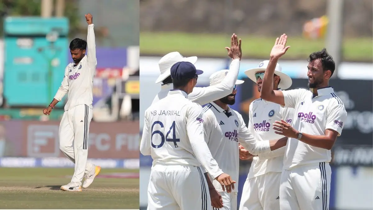 IND vs SL Test: भारत की 165 रनों से शानदार जीत, मानव सुथार की घातक गेंदबाजी के आगे श्रीलंकाई बल्लेबाजों ने घुटने टेके, पडिक्कल भी चमके IND vs SL Test India won by 165 runs