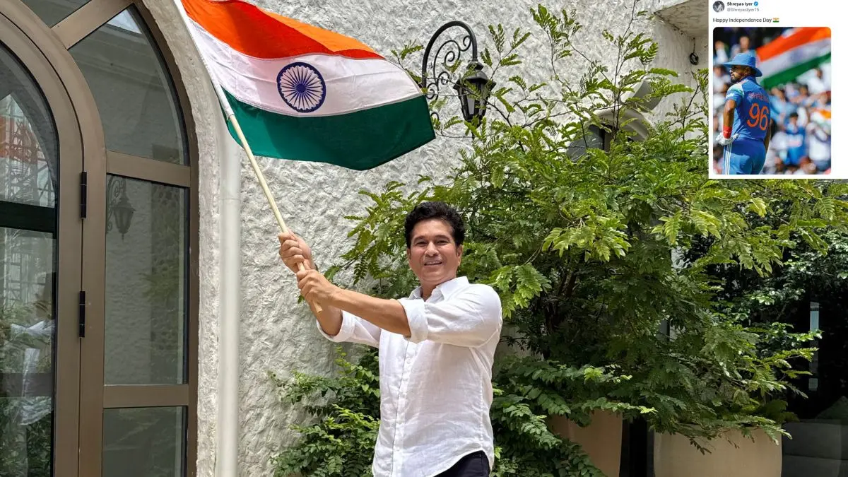 खेल दिग्गजों पर चढ़ा स्वतंत्रता दिवस का खुमार, सचिन से लेकर विराट कोहली तक देशभक्ति के रंग में रंगे; PHOTOS Independence Day Sachin Tendulkar