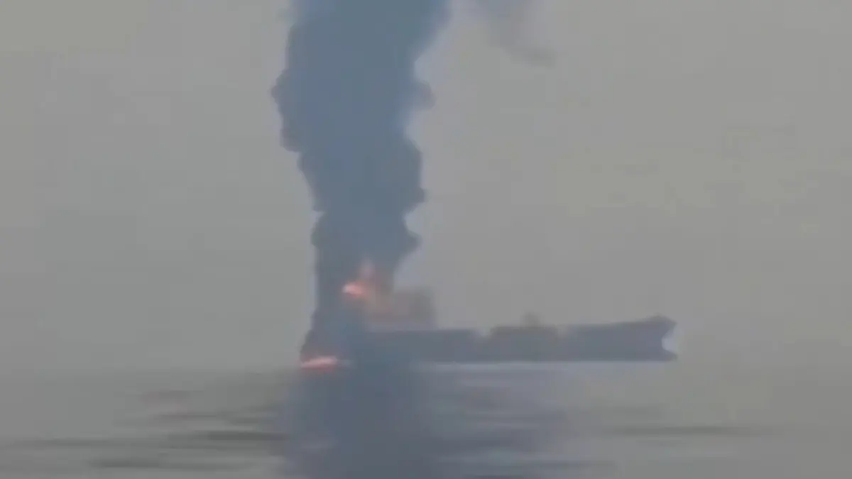 India-Flagged Cargo Ship Sinks Off Yemen Coast After Explosive Boat Attack In Red Sea, All 14 Crew Rescued India-Flagged Cargo Ship Sinks Off Yemen Coast After Explosive Boat Attack