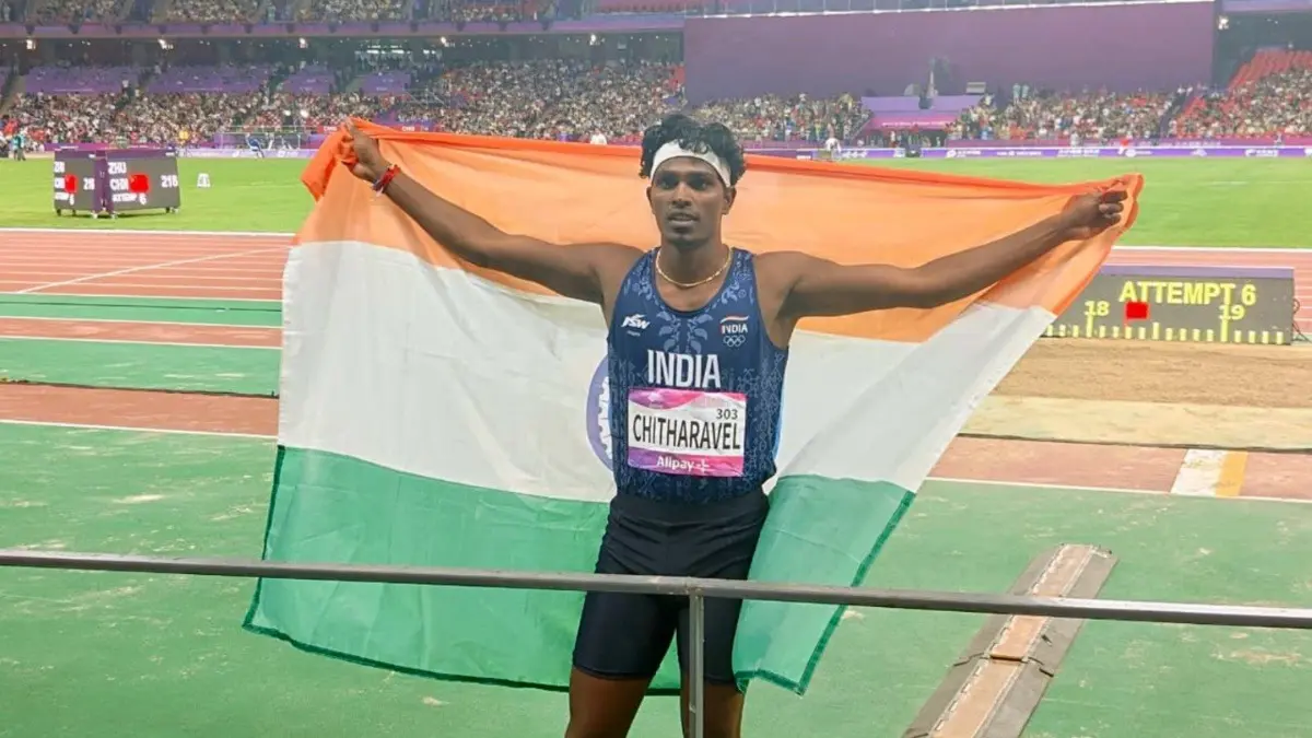CWG 2026: Praveen Chithravel Earns Silver, Selva Prabhu Bags Bronze In Men's Triple Jump India's Praveen Chithravel