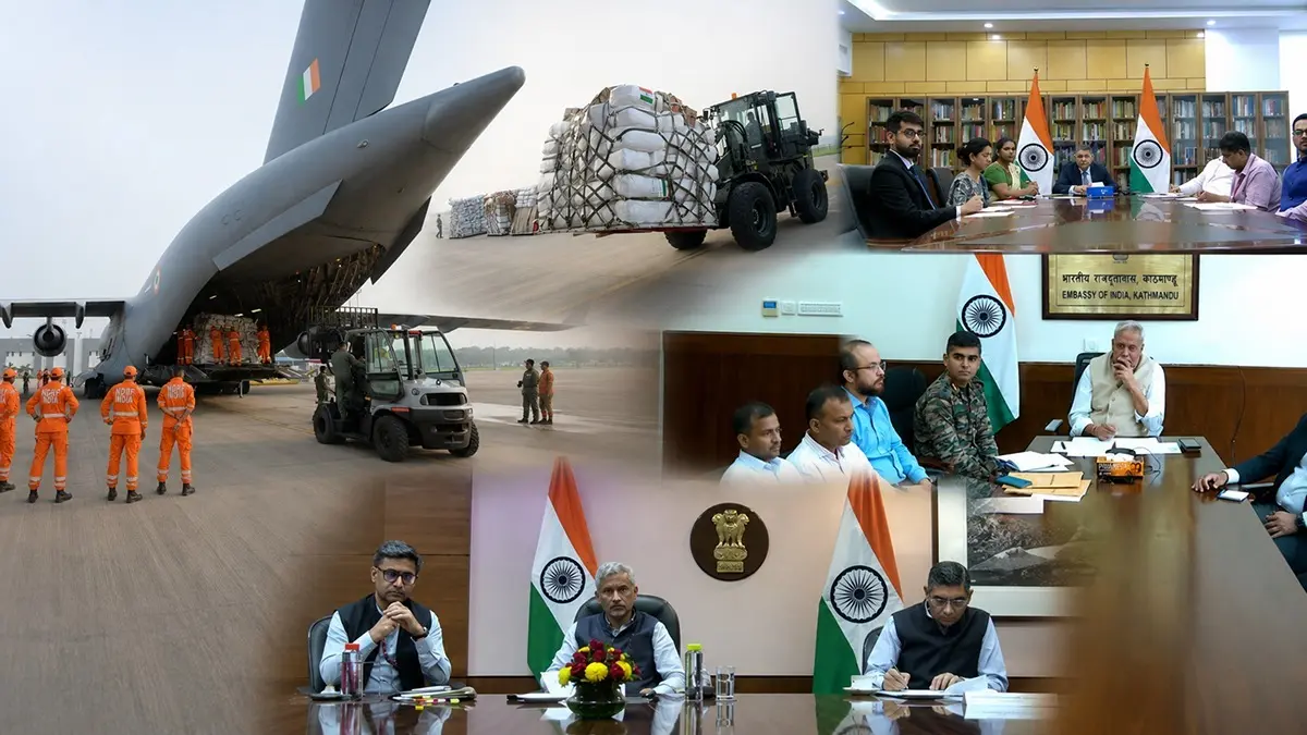 India Sends Second Flight With 37.5 Tonnes of Relief Supplies to Flash Flood-hit Nepal, EAM Jaishankar Holds Review Meet India Sends Second Flight With 37.5 Tonnes of Relief Supplies to Flash Flood-hit Nepal, EAM Jaishankar Holds Review Meet