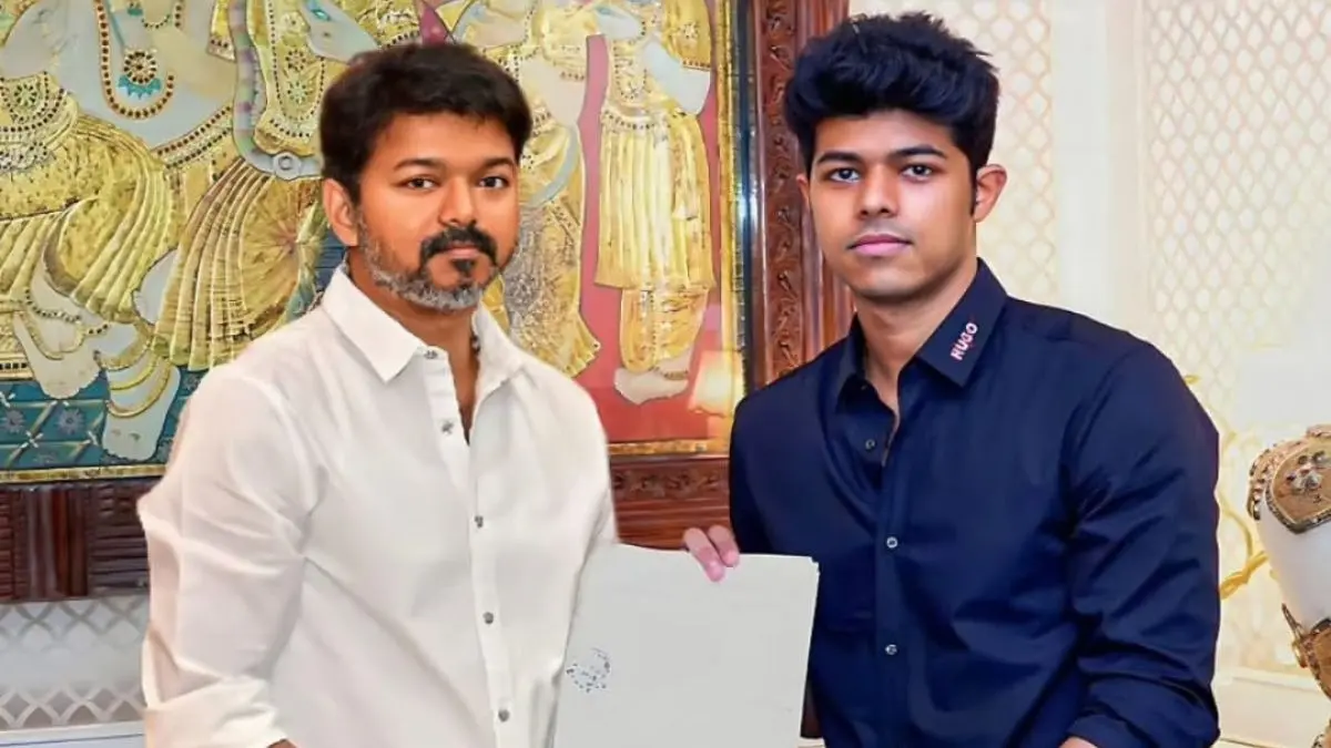 Jason Sanjay Reflects On Father Thalapathy Vijay's Historic Political Journey, Says 'Seeing Appa As Chief Minister Is A Revolution' Jason Sanjay Reflects On Father Thalapathy Vijay's Historic Political Journey