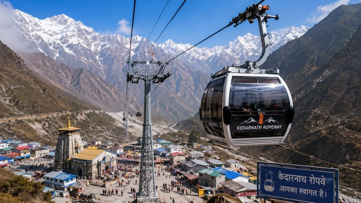 Kedarnath, Hemkund Sahib, Mussoorie Ropeway Works Reviewed; CM Dhami Expresses Displeasure Over Slow Progress Kedarnath, Hemkund Sahib, Mussoorie Ropeway Works Reviewed; CM Dhami Expresses Displeasure Over Slow Progress