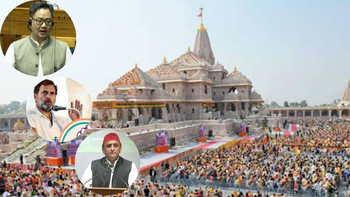 Kiren Rijiju slams Opposition Congress and SP anti Lord Ram