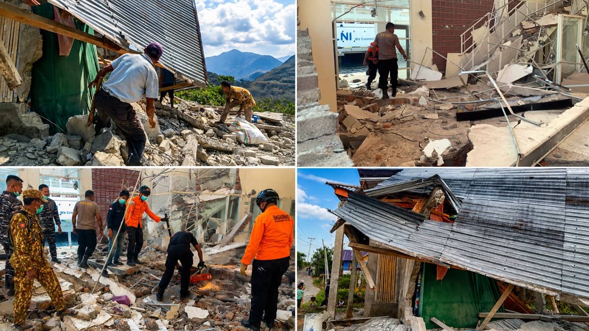 Magnitude 7.7 Earthquake Strikes Off Indonesia's Coast, Toppling Buildings and Killing at Least 5