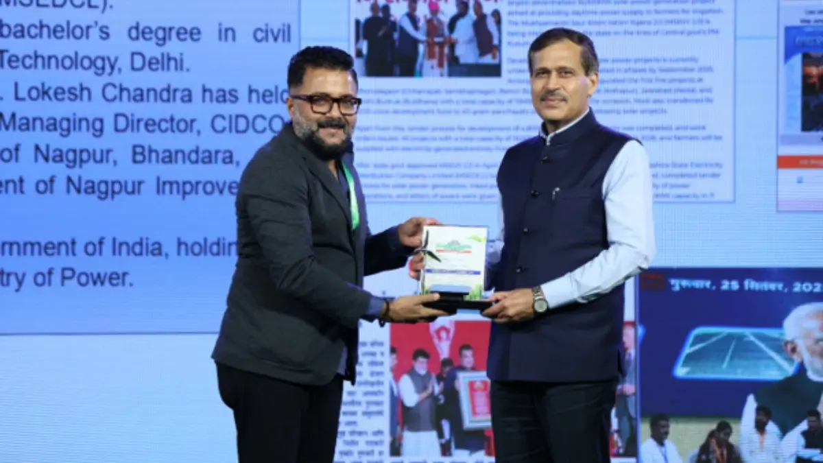 Mahavitaran CMD Lokesh Chandra Honoured for Driving Maharashtra’s Green Energy Transformation and Power Sector Reforms Mahavitaran CMD Lokesh Chandra Honoured for Driving Maharashtra’s Green Energy Transformation and Power Sector Reforms