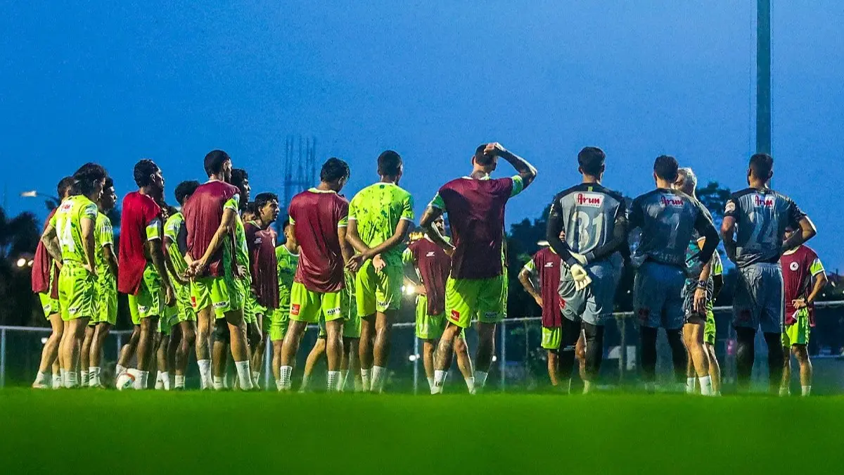 Mohun Bagan Super Giant vs South United FC Live Streaming: When And Where To Watch Durand Cup 2026 In India? Mohun Bagan players in a practice session